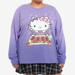 Hello Kitty & Friends Magic Card Long Sleeve Athletic Jersey Plus Size Hot Topic